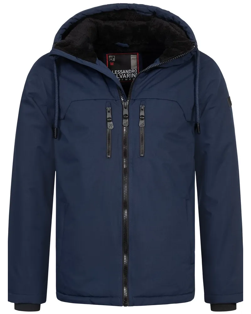 Alessandro Salvarini Winterjacke Blau