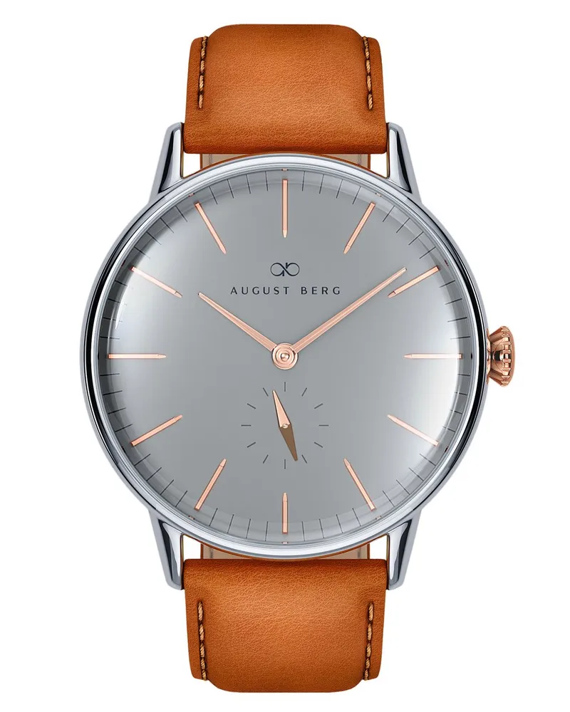 August Berg Armbanduhr Serenity Grau