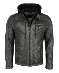 Mustang Lederjacke Grau