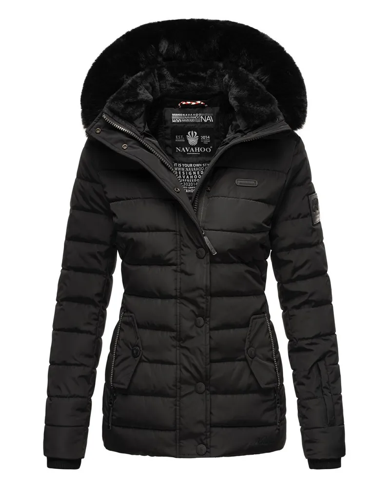 NAVAHOO Winterjacke Schwarz