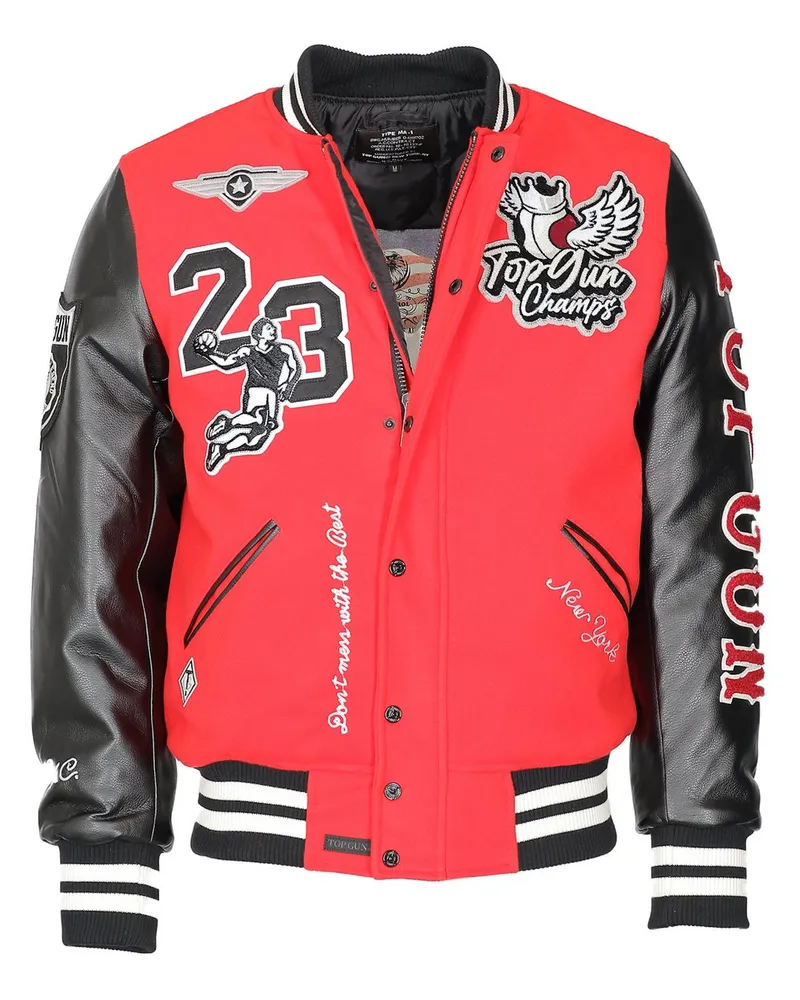 Topgun College Jacke Rot