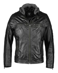 H.I.S Lederjacke Schwarz