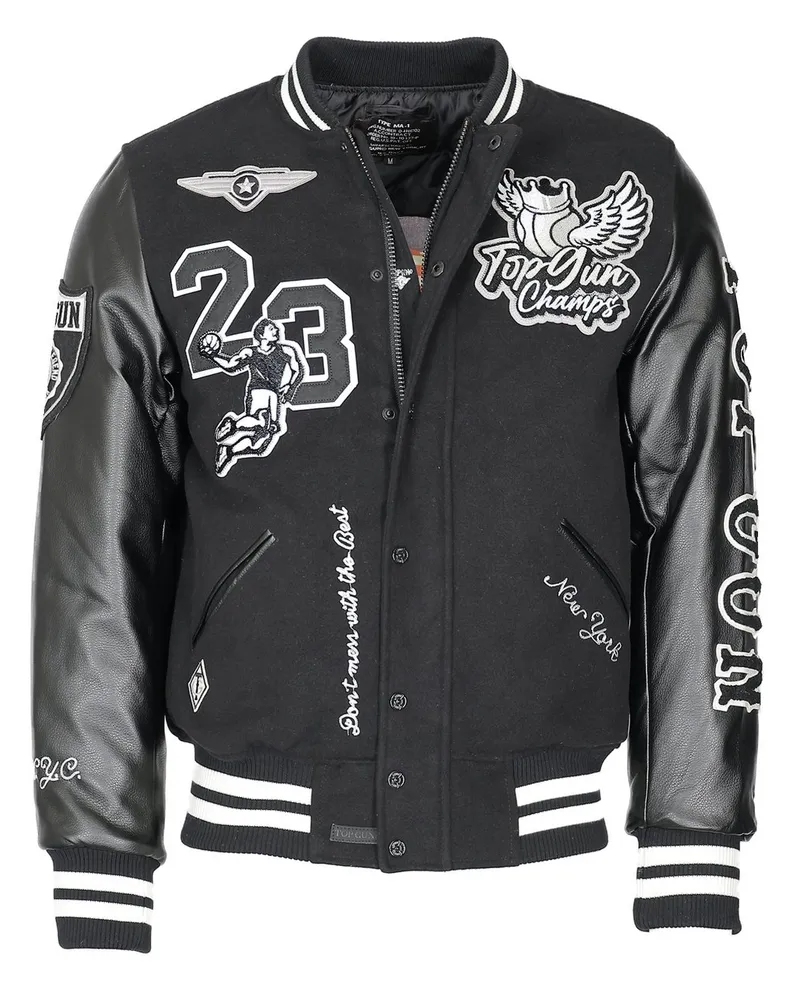 Topgun College Jacke Schwarz