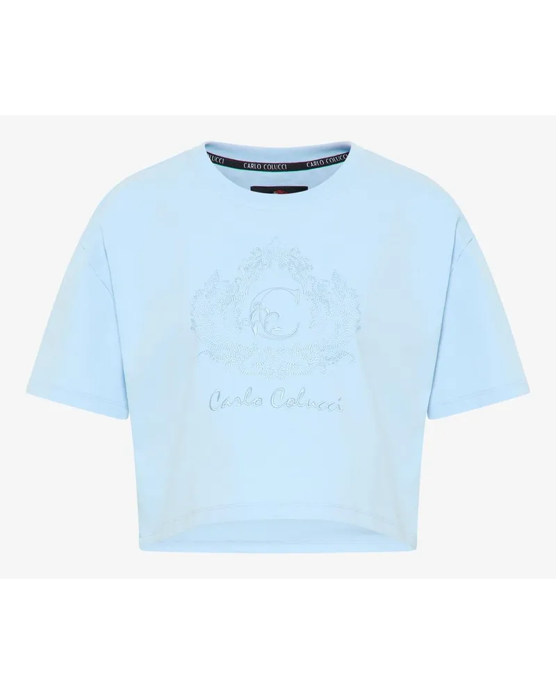Carlo Colucci T-Shirt Blau