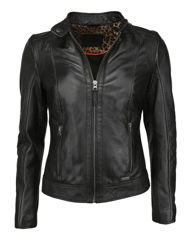 Mustang Lederjacke Schwarz