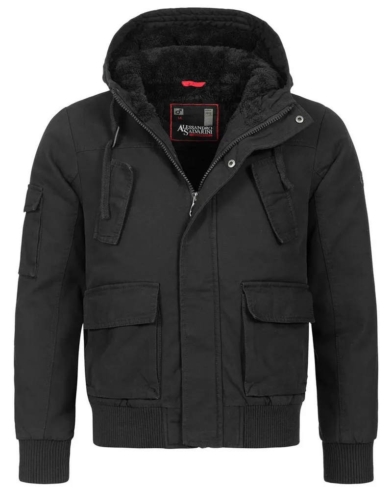 Alessandro Salvarini Winterjacke Schwarz