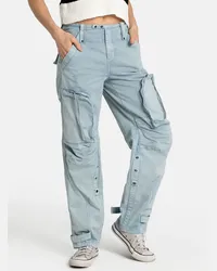 Free People Cargohose Blau