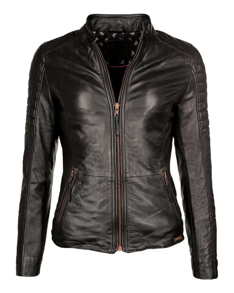 Mustang Lederjacke Schwarz