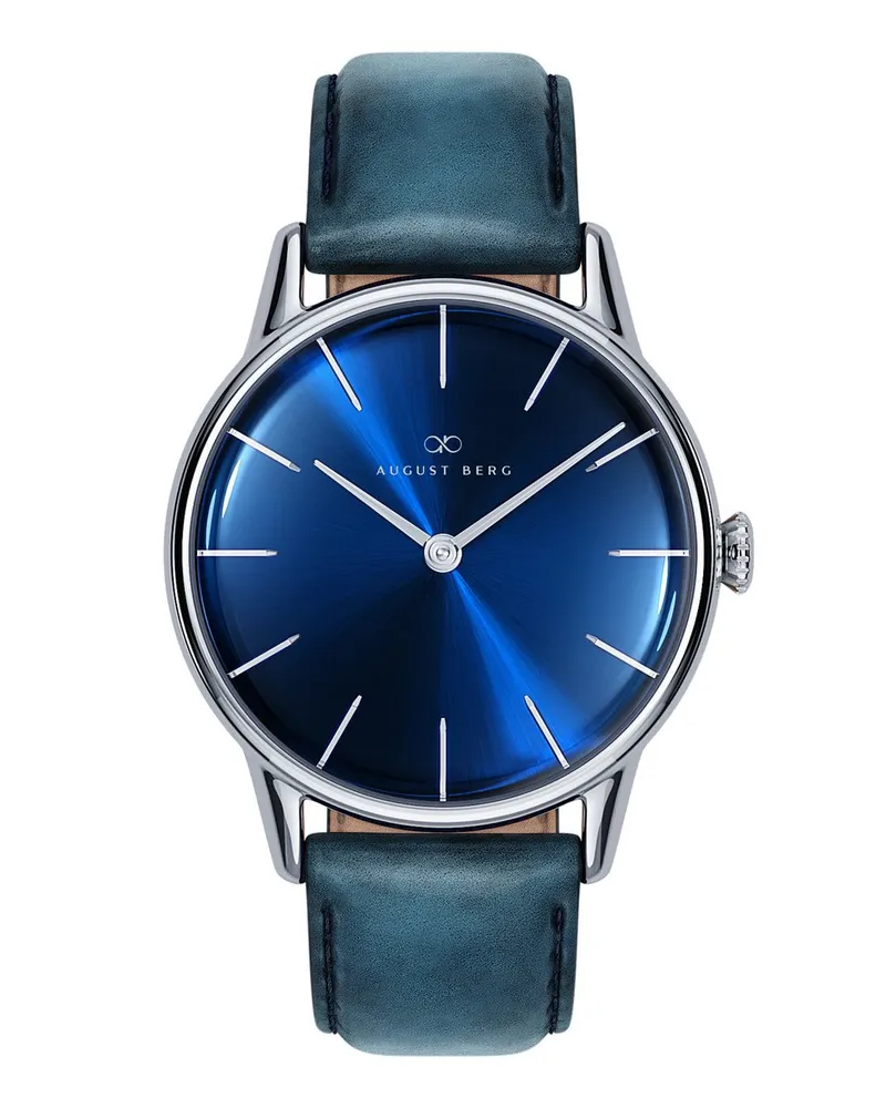 August Berg Armbanduhr Serenity Blau