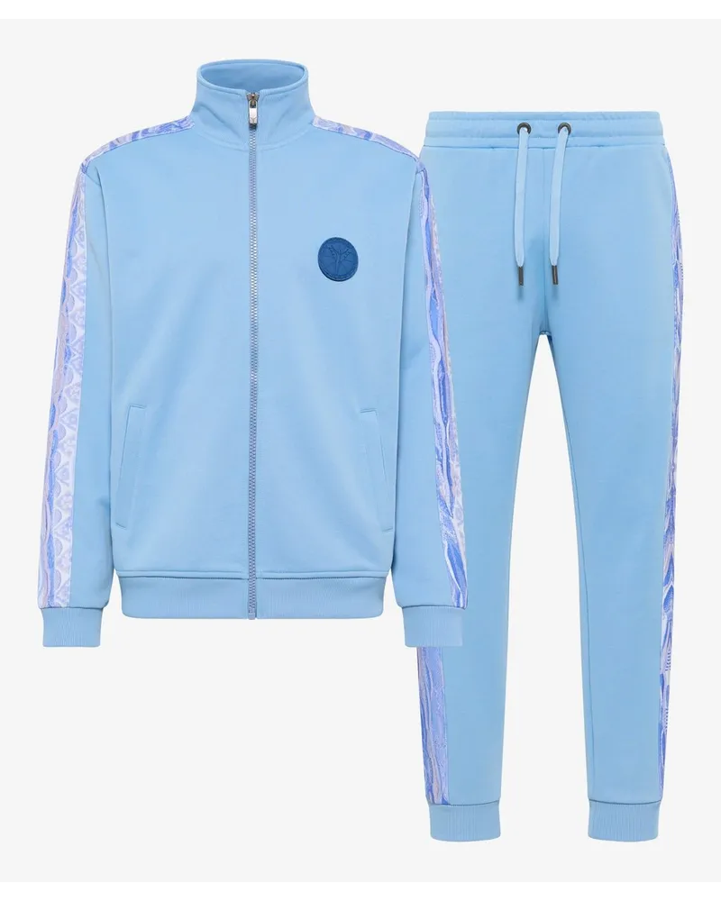 Carlo Colucci Tracksuit mit Sweatjacke Blau