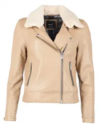 Maze Lederjacke Beige