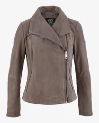 Carlo Colucci Lederjacke Grau