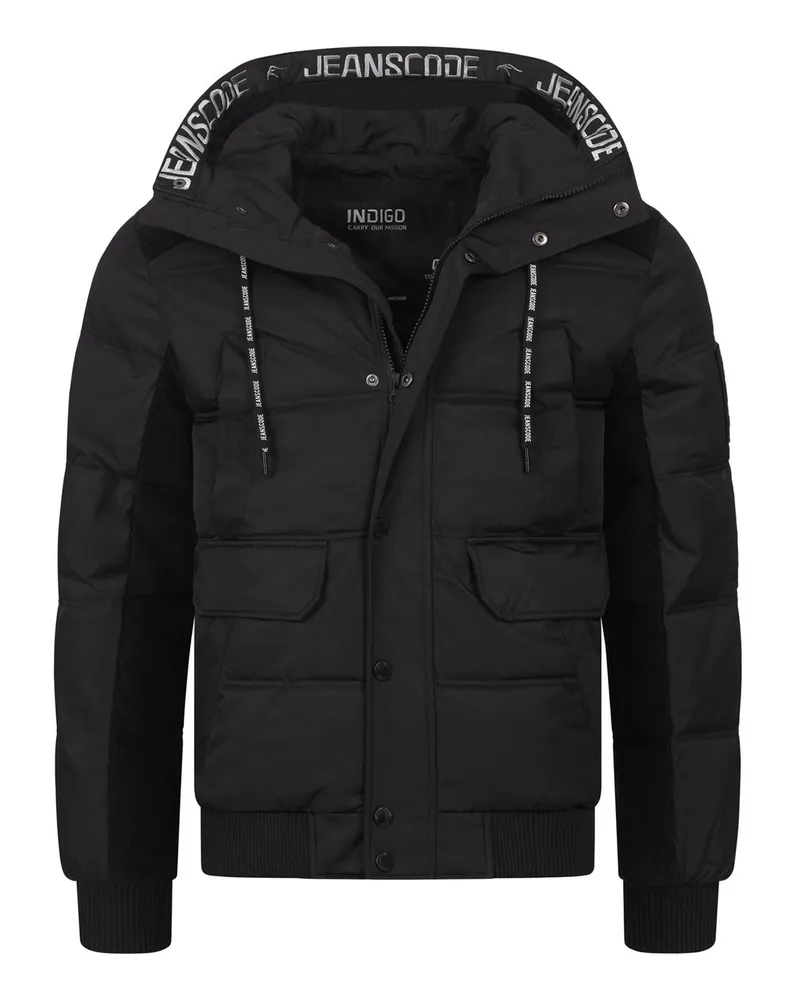 Indicode Winterjacke Schwarz