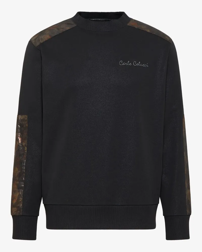 Carlo Colucci Sweatshirt Schwarz