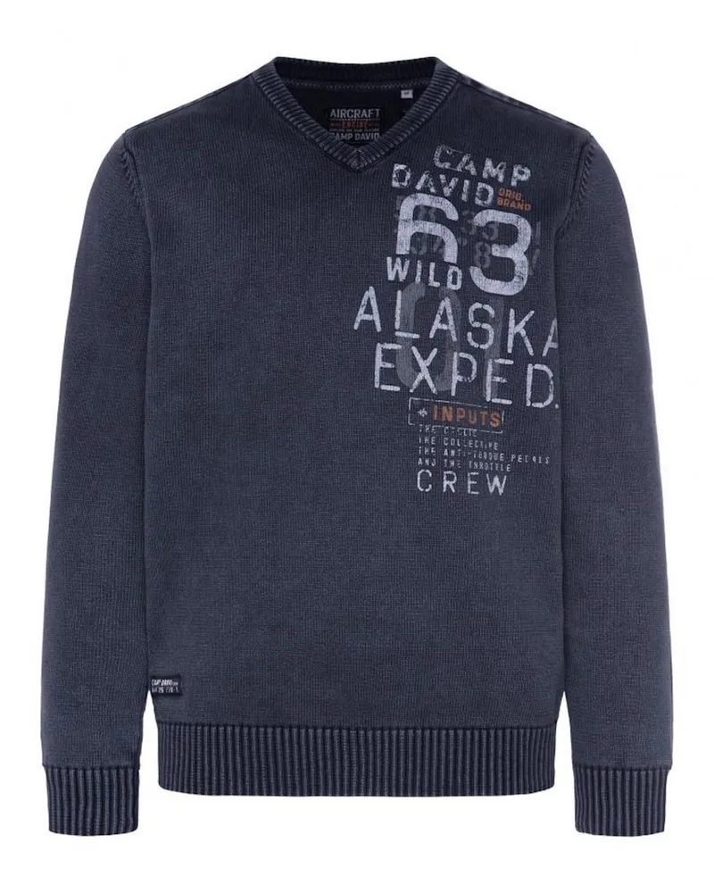 CAMP DAVID Pullover Blau