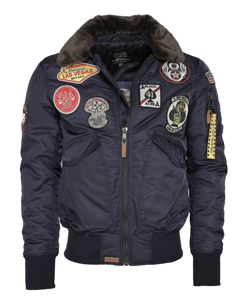 Topgun Bomberjacke Blau