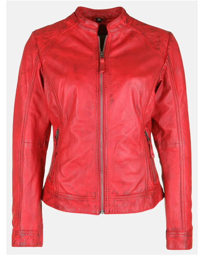 7 eleven Bikerjacke Rot