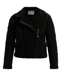 DreiMaster Bikerjacke aus Leder Schwarz