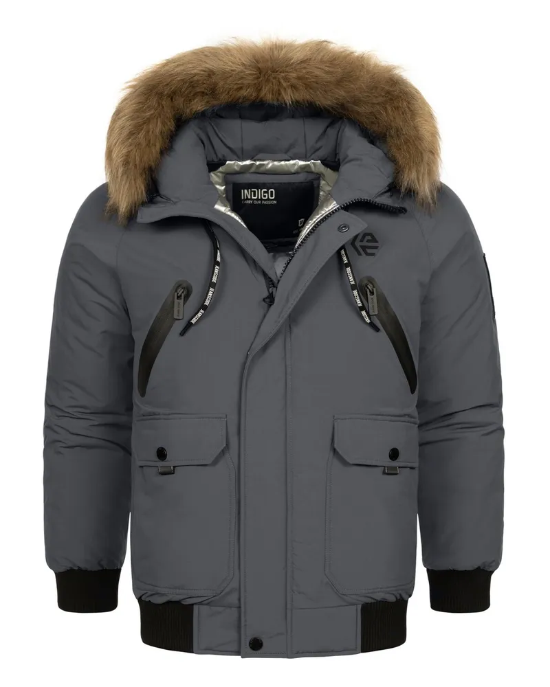 Indicode Winterjacke Grau