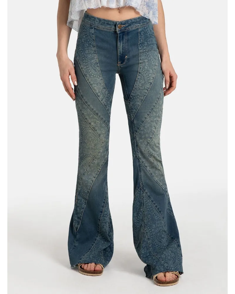 Free People Schlaghose Blau