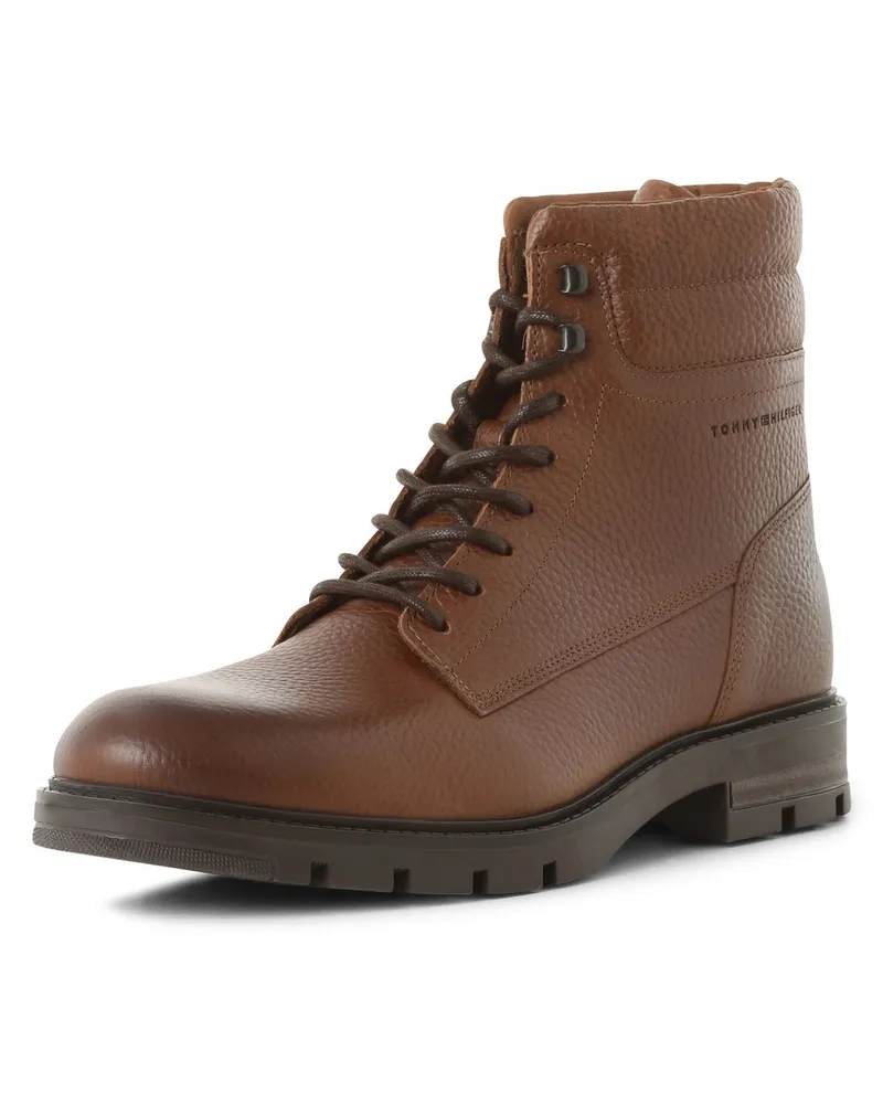 Tommy Hilfiger Boots aus Leder Braun