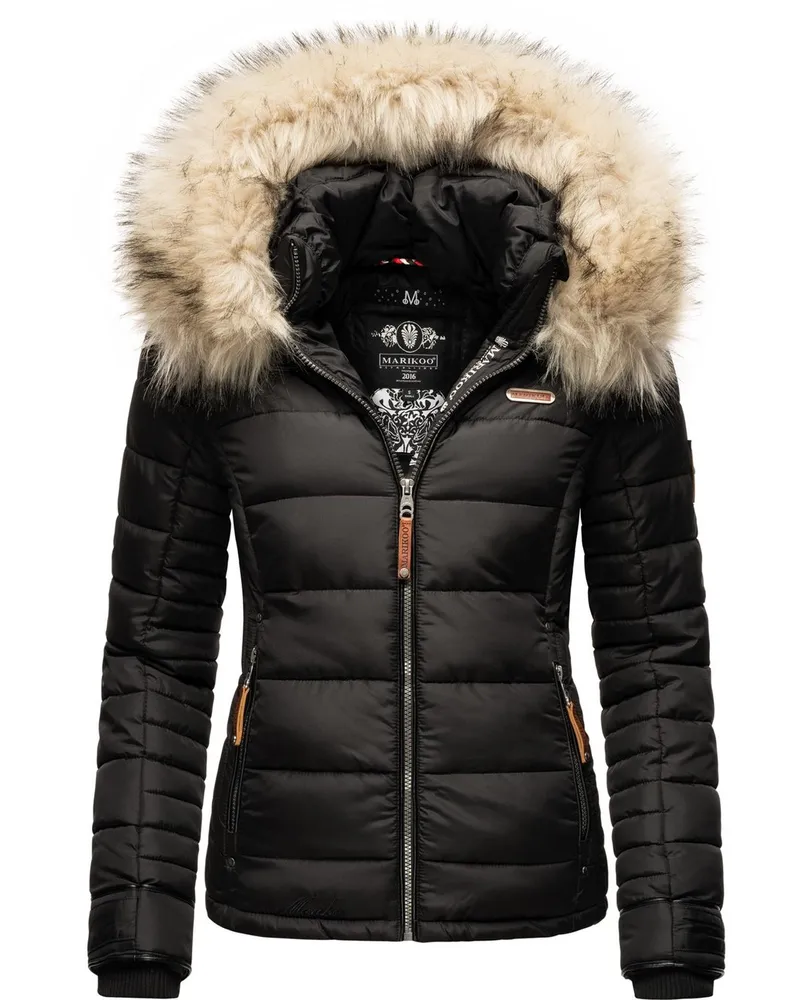 Marikoo Winterjacke Schwarz