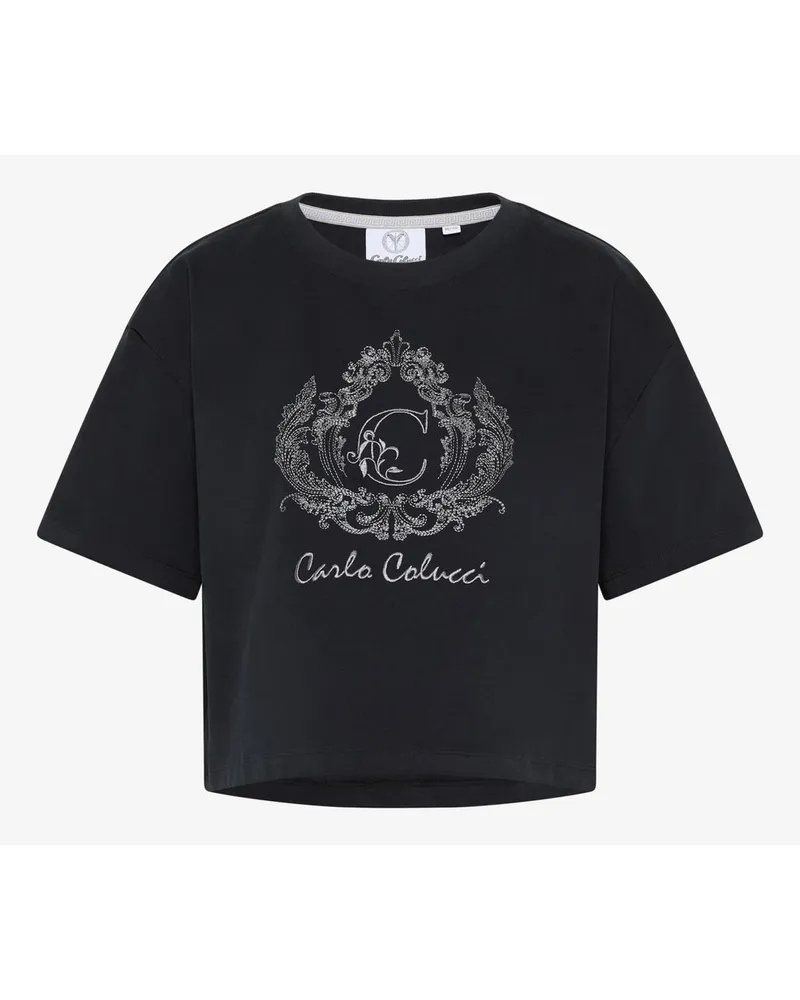 Carlo Colucci T-Shirt Schwarz