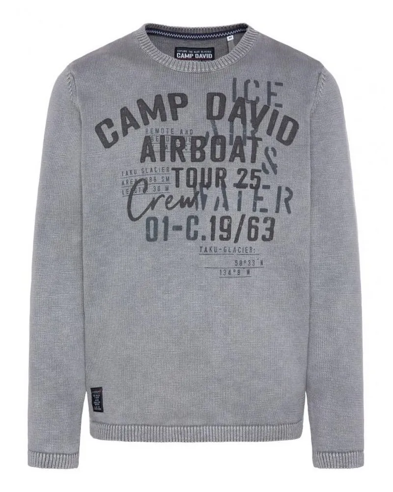 CAMP DAVID Pullover Grau