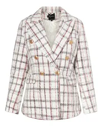 FAINA Bouclé Blazer Weiß