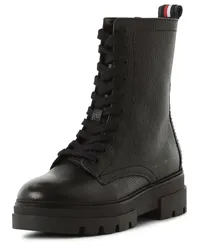 Tommy Hilfiger Boots aus Leder Schwarz