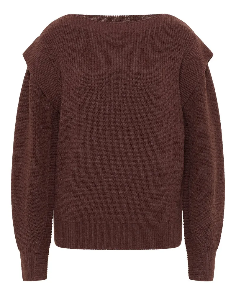 IZIA Grobstrick Pullover Braun