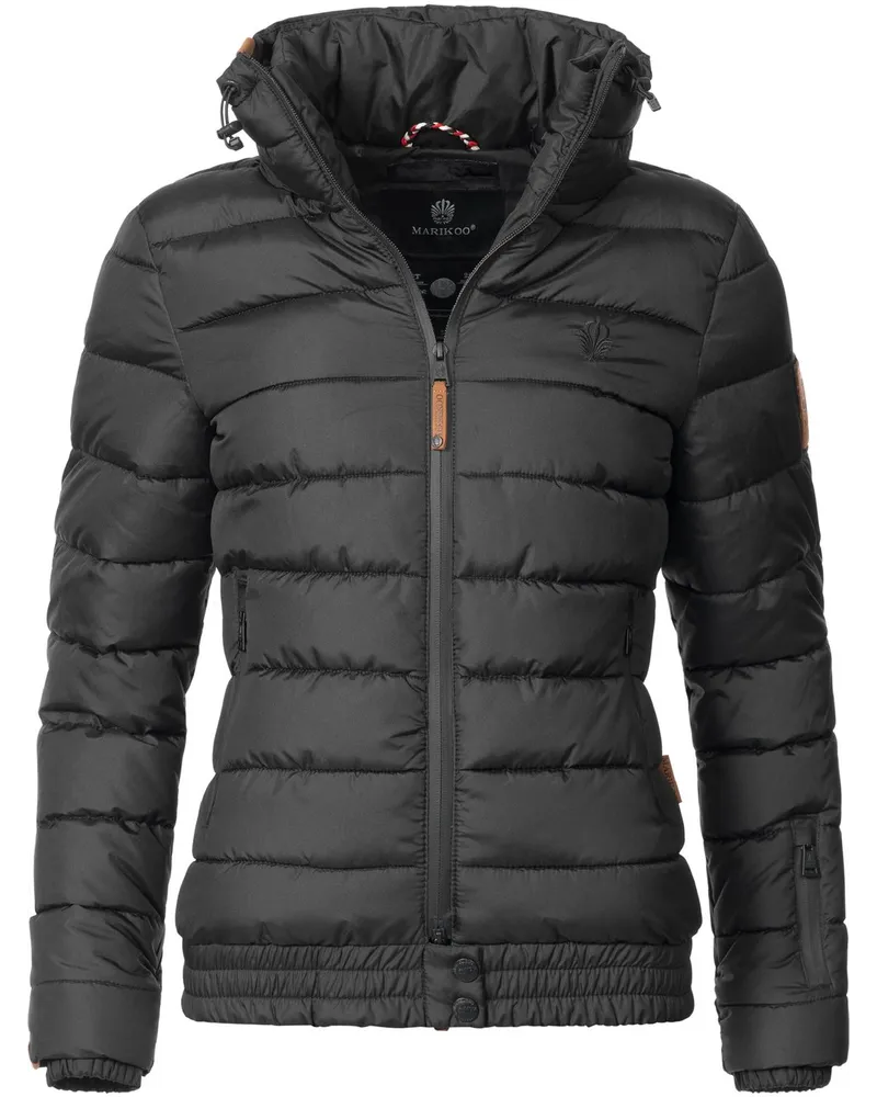 Marikoo Steppjacke Schwarz