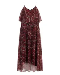 FAINA Maxikleid mit Schlangenprint Rot