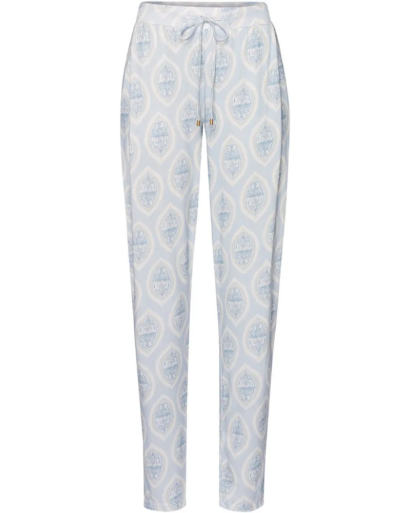 Hanro Pyjamahose Blau