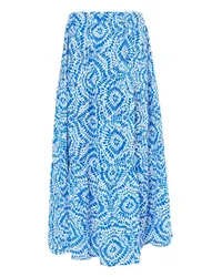 IZIA Maxirock mit Print Blau