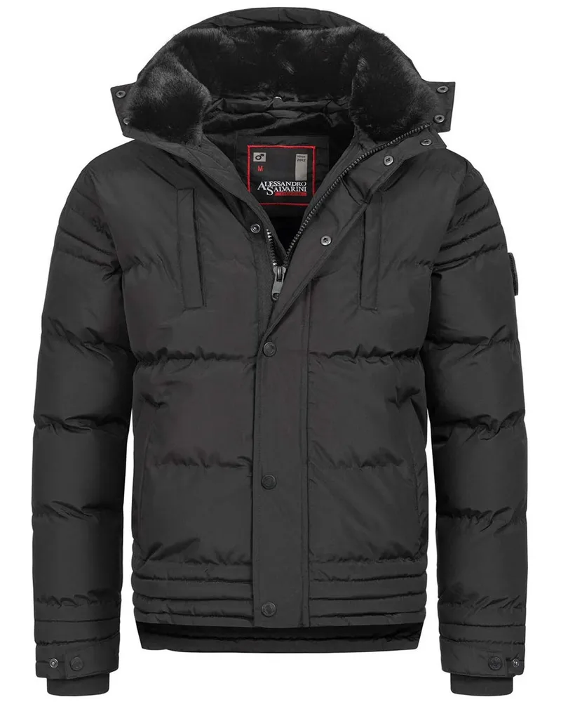 Alessandro Salvarini Winterjacke Schwarz