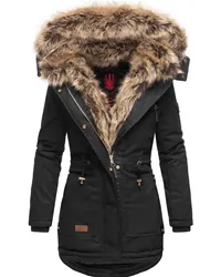 NAVAHOO Winterjacke Schwarz