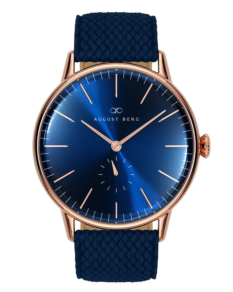 August Berg Armbanduhr Serenity Blau