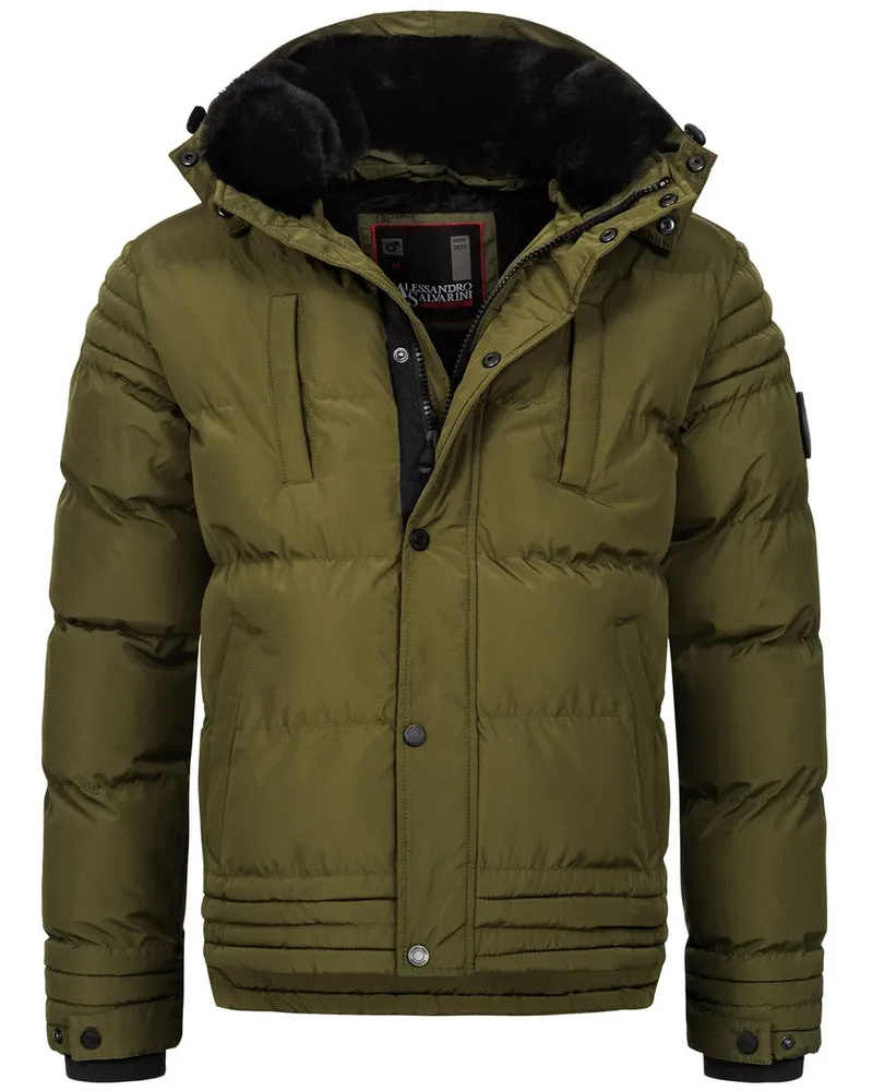 Alessandro Salvarini Winterjacke Grün