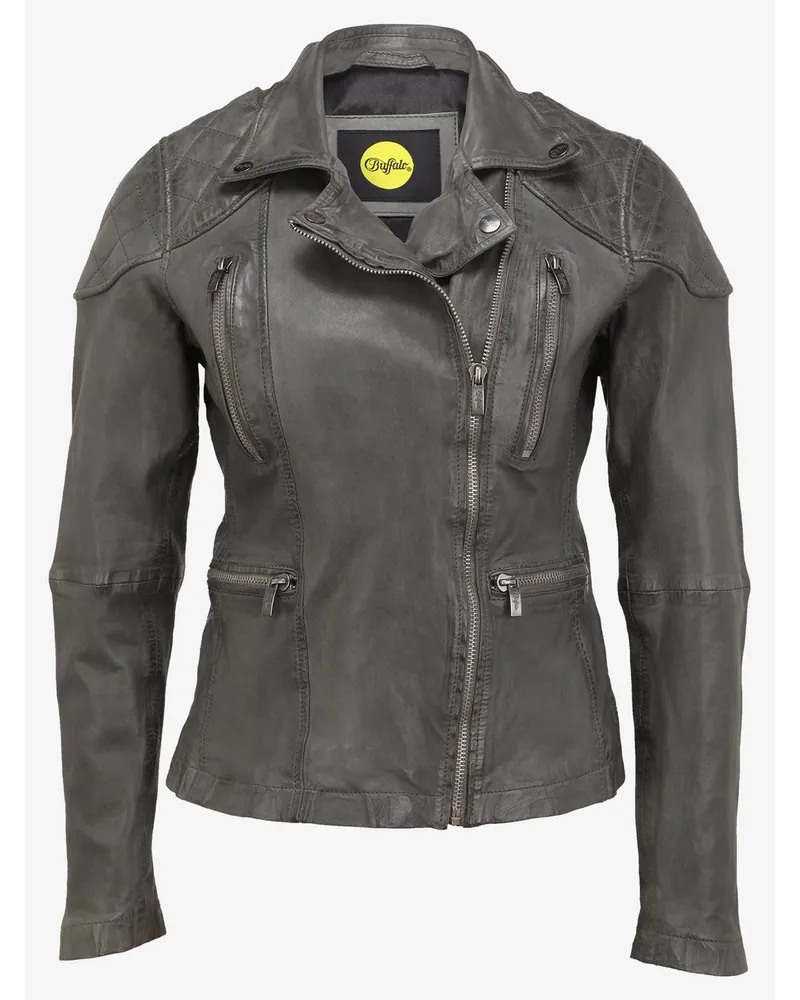 Buffalo Lederjacke Grau