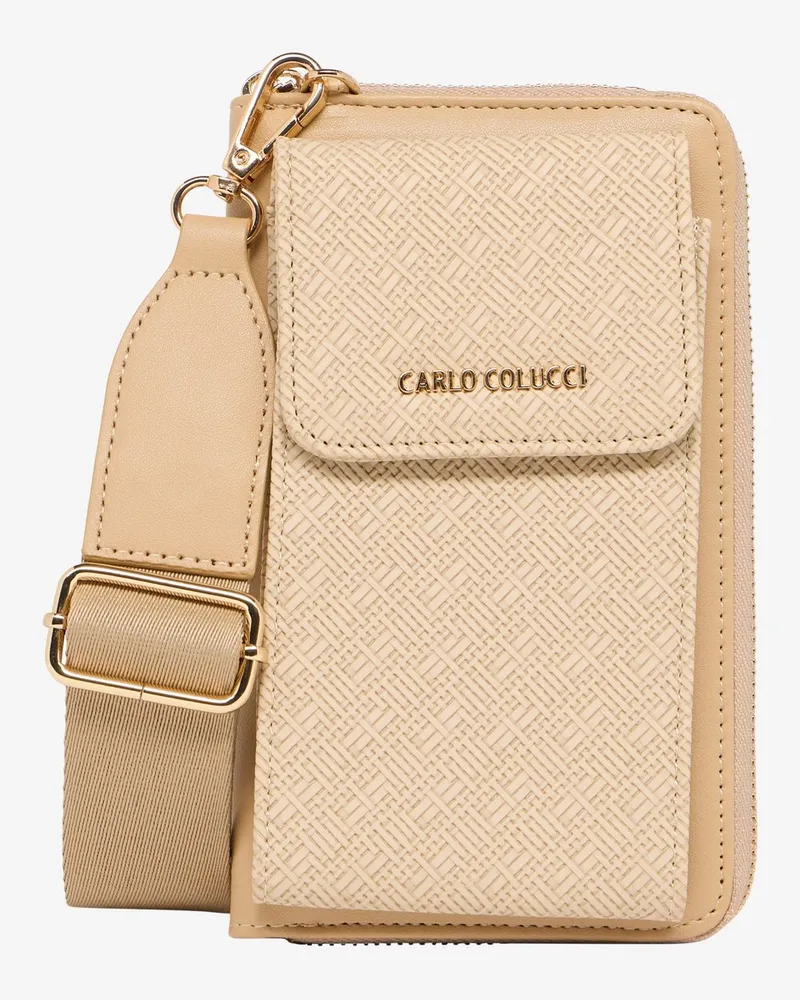 Carlo Colucci Handytasche Beige