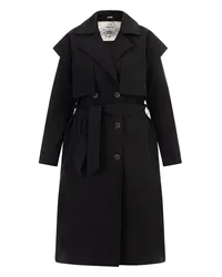 DreiMaster Trenchcoat Schwarz