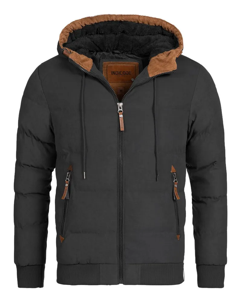 Indicode Winterjacke Schwarz