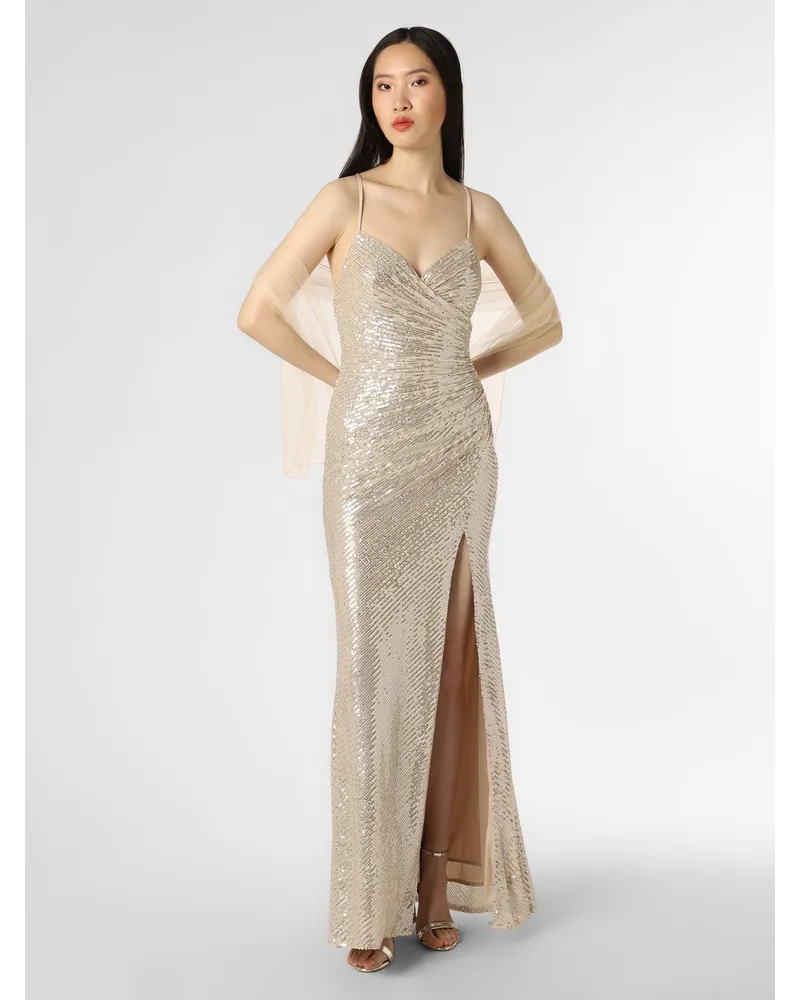 LUXUAR Abendkleid mit Stola Gold