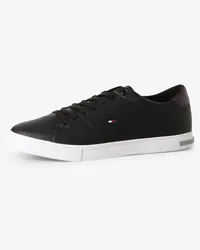 Tommy Hilfiger Sneaker mit Leder-Anteil Schwarz