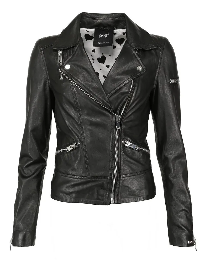 Maze Lederjacke Schwarz