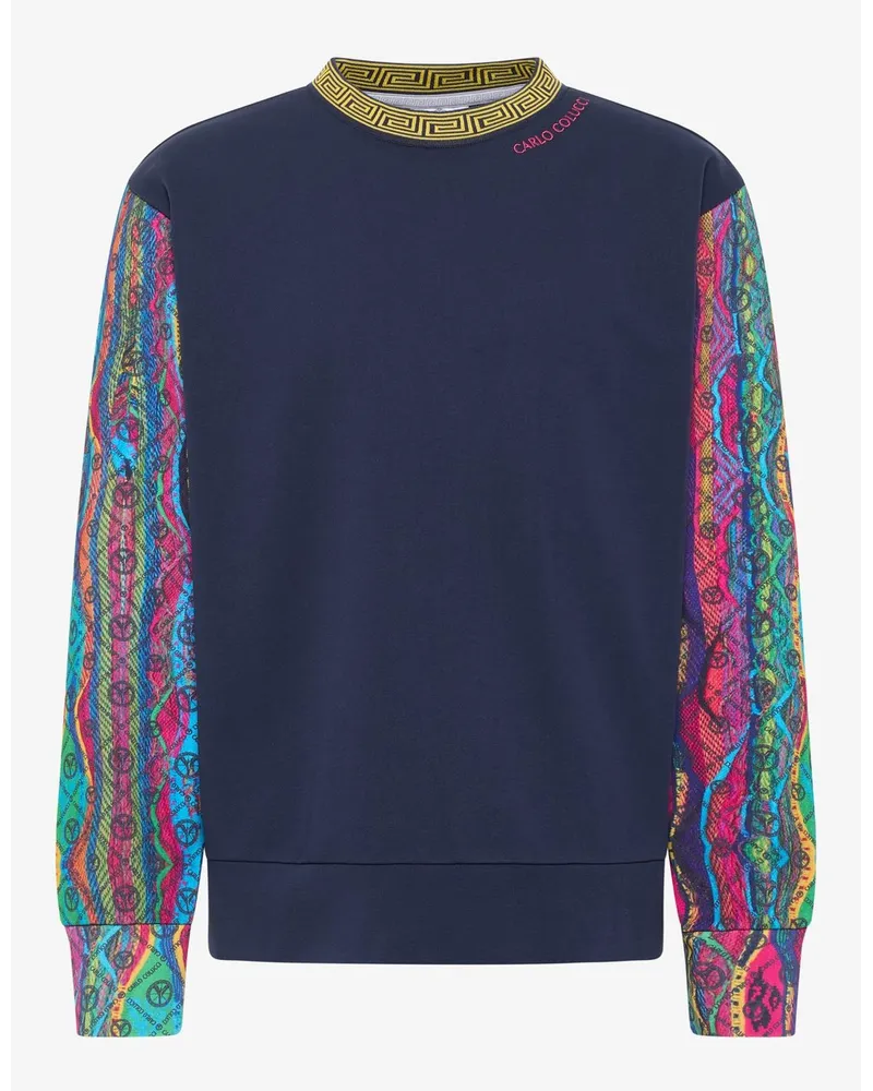 Carlo Colucci Sweatshirt Blau