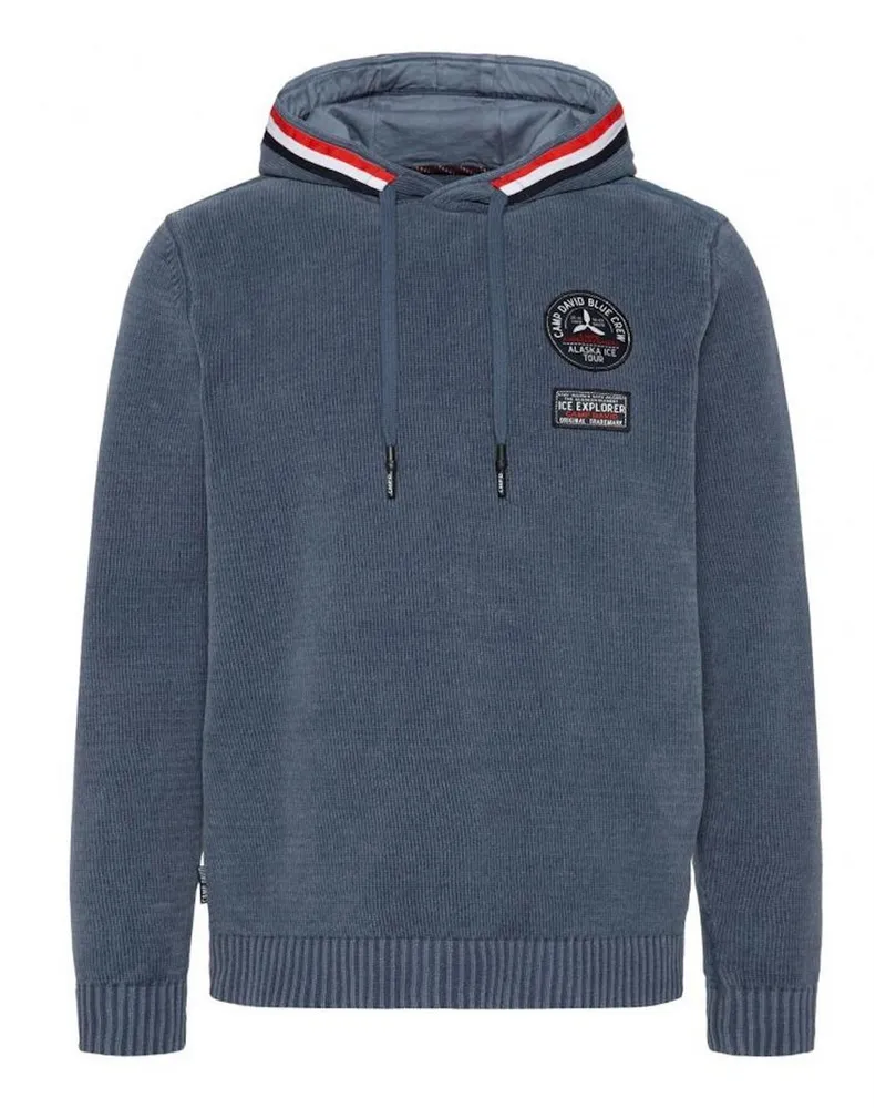 CAMP DAVID Kapuzenpullover Blau