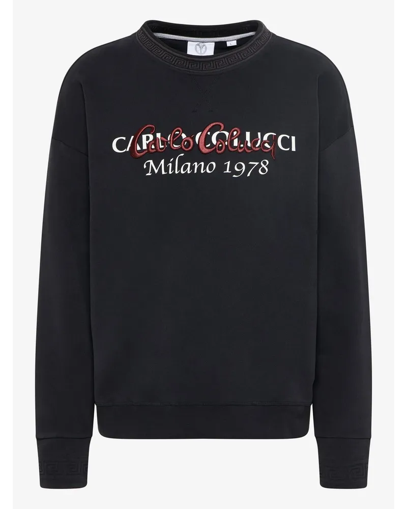 Carlo Colucci Sweatshirt Schwarz