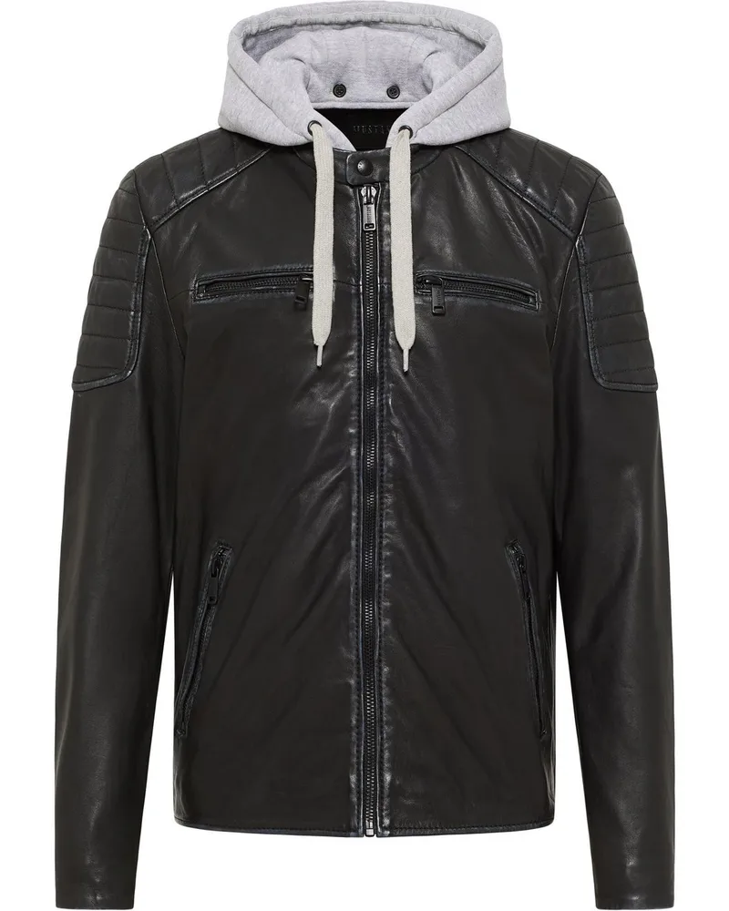 Mustang Lederjacke Schwarz